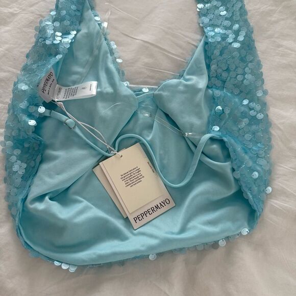 Peppermayo - Rio Dreams Cowl Neck Halter Top - Turquoise - Picture 4 of 5